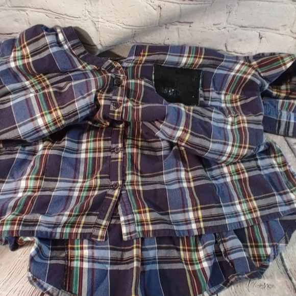Torrid Pullover Button Down Emma Tunic Plaid Top 3X - Picture 10 of 12